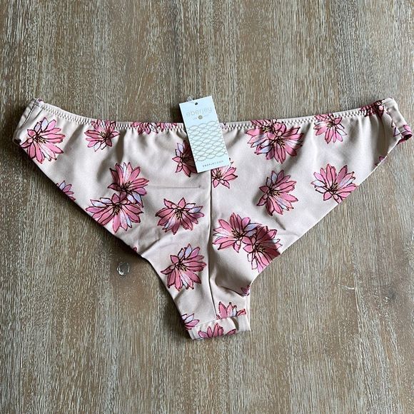 Eberjey Flying Lotus Coco Bottom in Silver Pink Safari Size L - Picture 6 of 6